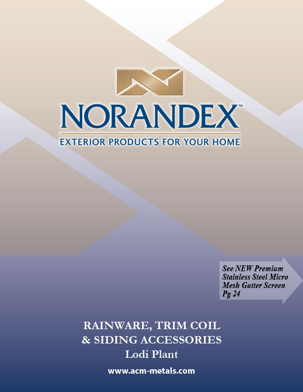 Lodi, California, Norandex product catalog cover