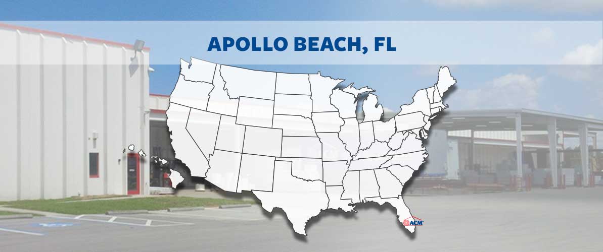 ACM Apollo Beach, FL region map and factory